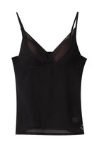 【エス バイ スロギー/S by sloggi】のエス バイ スロギー シアー カップ付きキャミソール 人気、トレンドファッション・服の通販 founy(ファニー) ファッション Fashion レディースファッション Fashion for Women 下着・ランジェリー Lingerie & Intimates その他ランジェリー・インナーアイテム Other Lingerie / Intimates インナー Innerwear キャミソール Camisole, Spaghetti Strap Top シアー Sheer, See-Through シルバー Silver, Metallic Silver ストライプ Stripe, Striped Pattern スマート Smart, Elegant フラット Flat, Flat Shoes メッシュ Mesh, Net Fabric ラップ Wrap, Wrap Design ランジェリー Lingerie, Intimate Wear thumbnail ブラック|ID: prp329100004955949 ipo3291000000037185842