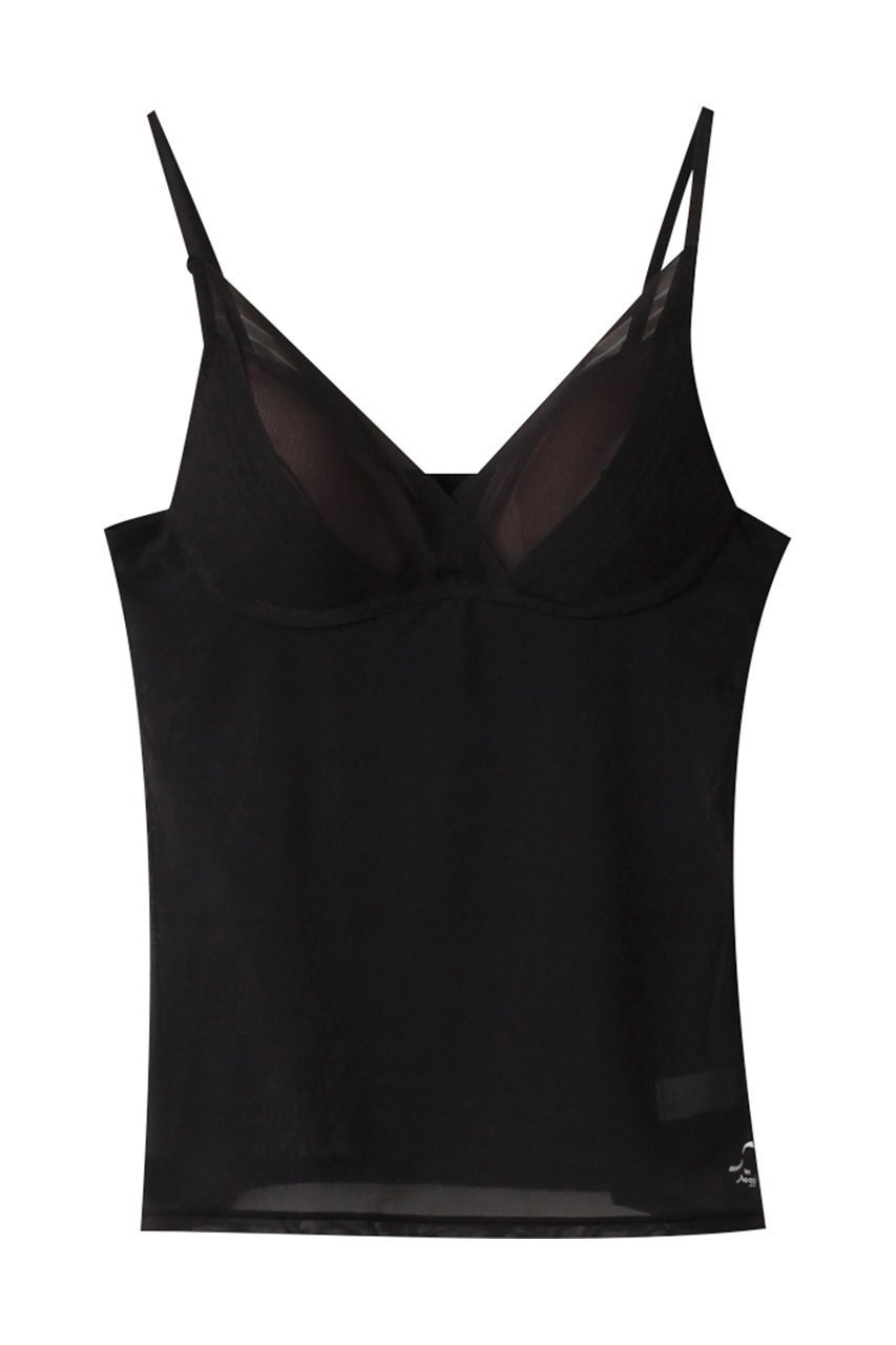 【エス バイ スロギー/S by sloggi】のエス バイ スロギー シアー カップ付きキャミソール インテリア・キッズ・メンズ・レディースファッション・服の通販 founy(ファニー) 　ファッション　Fashion　レディースファッション　Fashion for Women　下着・ランジェリー　Lingerie & Intimates　その他ランジェリー・インナーアイテム　Other Lingerie / Intimates　インナー　Innerwear　キャミソール　Camisole, Spaghetti Strap Top　シアー　Sheer, See-Through　シルバー　Silver, Metallic Silver　ストライプ　Stripe, Striped Pattern　スマート　Smart, Elegant　フラット　Flat, Flat Shoes　メッシュ　Mesh, Net Fabric　ラップ　Wrap, Wrap Design　ランジェリー　Lingerie, Intimate Wear　ブラック|ID: prp329100004955949 ipo3291000000037185842