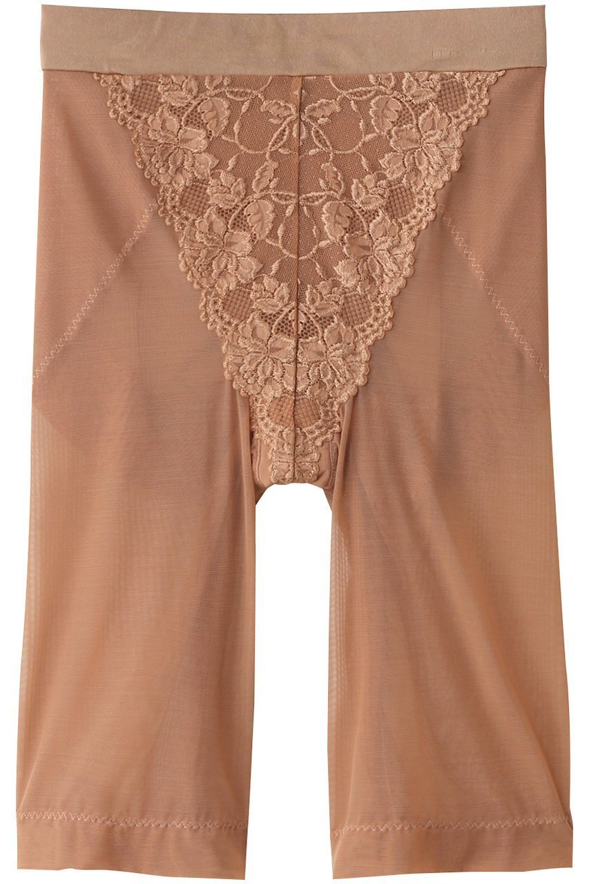【ツェルマット/ZERMATT】の5分丈ガードル Lサイズ インテリア・キッズ・メンズ・レディースファッション・服の通販 founy(ファニー) 　ファッション　Fashion　レディースファッション　Fashion for Women　下着・ランジェリー　Lingerie & Intimates　ショーツ・ランジェリー用ボトムス　Panties / Briefs / Lingerie Bottoms　シアー　Sheer, See-Through　ショーツ　Shorts, Short Pants　フロント　Front, Front Design　ランジェリー　Lingerie, Intimate Wear　レース　Lace, Lace Fabric　モカ|ID: prp329100004955973 ipo3291000000037186086