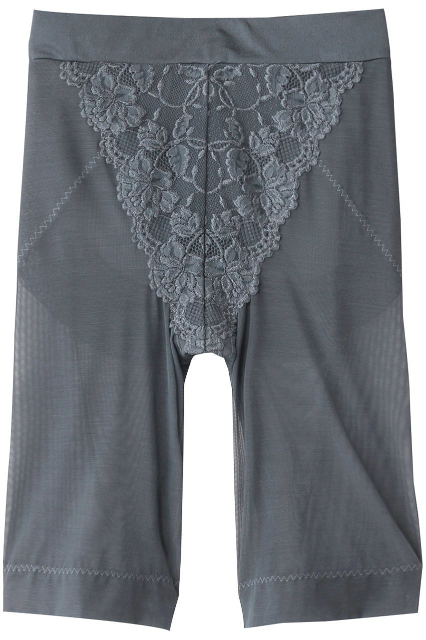 【ツェルマット/ZERMATT】の5分丈ガードル Lサイズ インテリア・キッズ・メンズ・レディースファッション・服の通販 founy(ファニー) 　ファッション　Fashion　レディースファッション　Fashion for Women　下着・ランジェリー　Lingerie & Intimates　ショーツ・ランジェリー用ボトムス　Panties / Briefs / Lingerie Bottoms　シアー　Sheer, See-Through　ショーツ　Shorts, Short Pants　フロント　Front, Front Design　ランジェリー　Lingerie, Intimate Wear　レース　Lace, Lace Fabric　ユーログレー|ID: prp329100004955973 ipo3291000000037186087