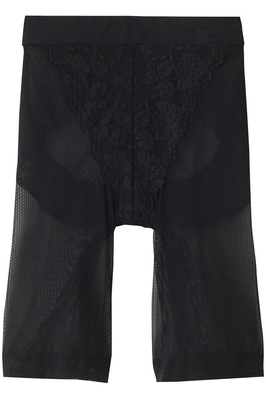 【ツェルマット/ZERMATT】の5分丈ガードル Lサイズ インテリア・キッズ・メンズ・レディースファッション・服の通販 founy(ファニー) 　ファッション　Fashion　レディースファッション　Fashion for Women　下着・ランジェリー　Lingerie & Intimates　ショーツ・ランジェリー用ボトムス　Panties / Briefs / Lingerie Bottoms　シアー　Sheer, See-Through　ショーツ　Shorts, Short Pants　フロント　Front, Front Design　ランジェリー　Lingerie, Intimate Wear　レース　Lace, Lace Fabric　ブラック|ID: prp329100004955973 ipo3291000000037186090