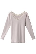 【キッドブルー/KID BLUE】の22起毛ベア天長袖インナー 人気、トレンドファッション・服の通販 founy(ファニー) ファッション Fashion レディースファッション Fashion for Women 下着・ランジェリー Lingerie & Intimates その他ランジェリー・インナーアイテム Other Lingerie / Intimates おすすめ Recommended / Our Picks アクリル Acrylic Material インナー Innerwear セットアップ Set-Up, Coordinated Outfit ランジェリー Lingerie, Intimate Wear レース Lace, Lace Fabric 長袖 Long Sleeve, Full Sleeve thumbnail グレー|ID: prp329100004956151 ipo3291000000037187666