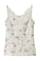 【イクコ/IKUKO】の60接結花柄プリント リバーレースキャミソール 人気、トレンドファッション・服の通販 founy(ファニー) ファッション Fashion レディースファッション Fashion for Women 下着・ランジェリー Lingerie & Intimates その他ランジェリー・インナーアイテム Other Lingerie / Intimates インナー Innerwear キャミソール Camisole, Spaghetti Strap Top フィット Fit, Slim Fit プリント Print, Printed Pattern ランジェリー Lingerie, Intimate Wear レース Lace, Lace Fabric エレガント 上品 Elegant thumbnail ミルク|ID: prp329100004956200 ipo3291000000037188123