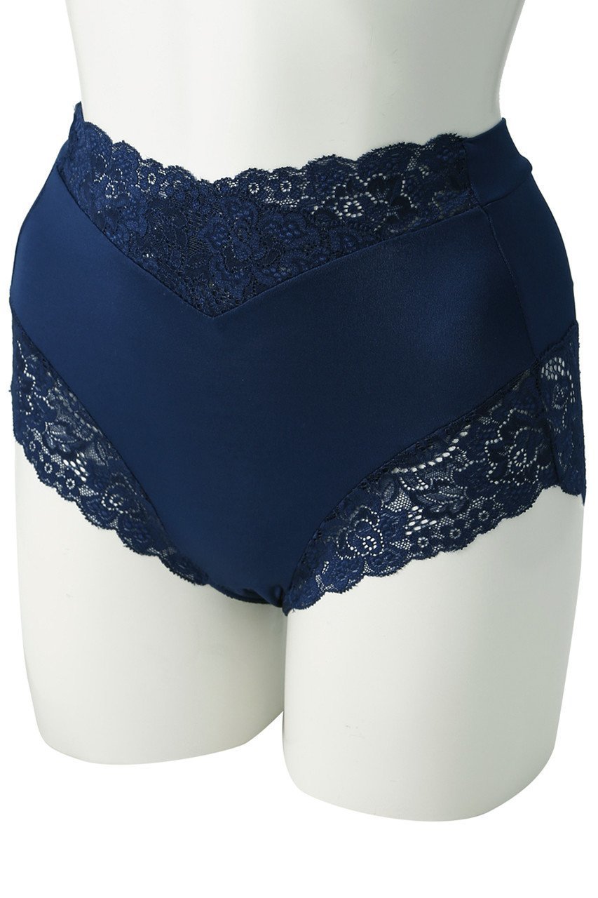 【ツェルマット/ZERMATT】のウエストレース カシュクール ヒップセンターギャザーショーツ インテリア・キッズ・メンズ・レディースファッション・服の通販 founy(ファニー) 　ファッション　Fashion　レディースファッション　Fashion for Women　下着・ランジェリー　Lingerie & Intimates　ショーツ・ランジェリー用ボトムス　Panties / Briefs / Lingerie Bottoms　カシュクール　Wrap Design　ショーツ　Shorts, Short Pants　ランジェリー　Lingerie, Intimate Wear　レース　Lace, Lace Fabric　エレガント 上品　Elegant　ネイビー|ID: prp329100004956207 ipo3291000000037188192