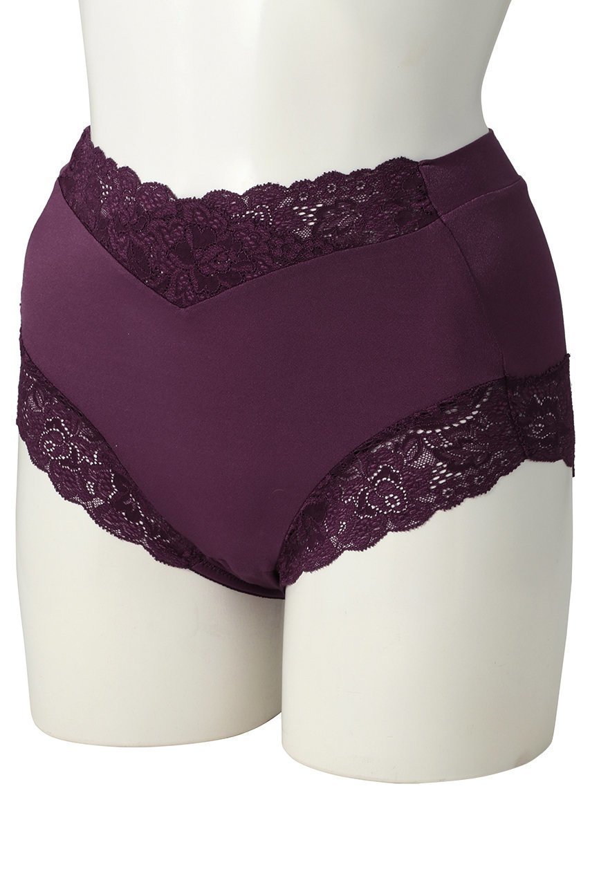 【ツェルマット/ZERMATT】のウエストレース カシュクール ヒップセンターギャザーショーツ インテリア・キッズ・メンズ・レディースファッション・服の通販 founy(ファニー) 　ファッション　Fashion　レディースファッション　Fashion for Women　下着・ランジェリー　Lingerie & Intimates　ショーツ・ランジェリー用ボトムス　Panties / Briefs / Lingerie Bottoms　カシュクール　Wrap Design　ショーツ　Shorts, Short Pants　ランジェリー　Lingerie, Intimate Wear　レース　Lace, Lace Fabric　エレガント 上品　Elegant　プラム|ID: prp329100004956207 ipo3291000000037188195