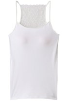 【アロマティック/AROMATIQUE】のコットンリバーレース パッド付 キャミソール ホワイト|ID: prp329100004956262 ipo3291000000037188761