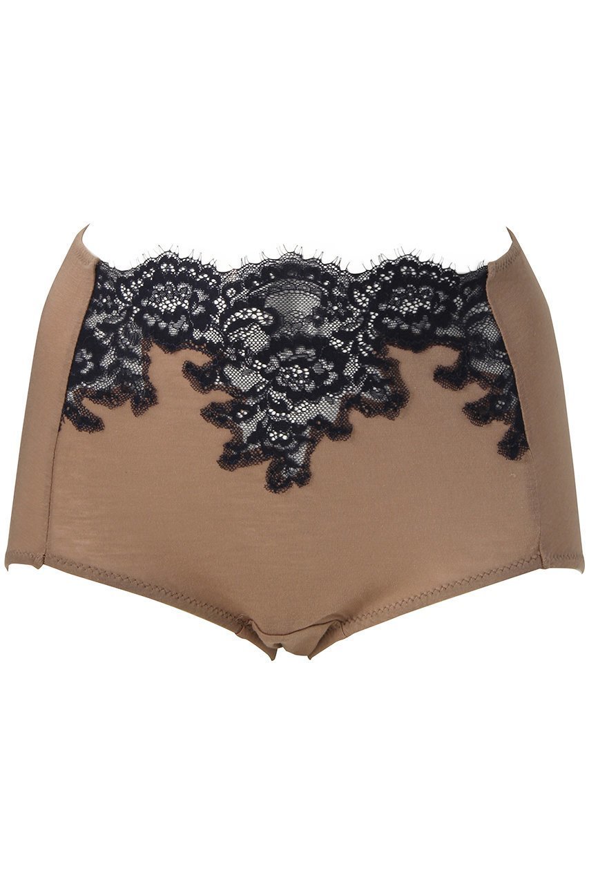 【イクコ/IKUKO】のマイクロモダール綿シルク天竺レース深型ボックスショーツ インテリア・キッズ・メンズ・レディースファッション・服の通販 founy(ファニー) 　ファッション　Fashion　レディースファッション　Fashion for Women　下着・ランジェリー　Lingerie & Intimates　ショーツ・ランジェリー用ボトムス　Panties / Briefs / Lingerie Bottoms　おすすめ　Recommended / Our Picks　インナー　Innerwear　ショーツ　Shorts, Short Pants　シルク　Silk, 100% Silk　セットアップ　Set-Up, Coordinated Outfit　フロント　Front, Front Design　ボックス　Boxy, Box Shape　ランジェリー　Lingerie, Intimate Wear　レース　Lace, Lace Fabric　モカ|ID: prp329100004956291 ipo3291000000037189032