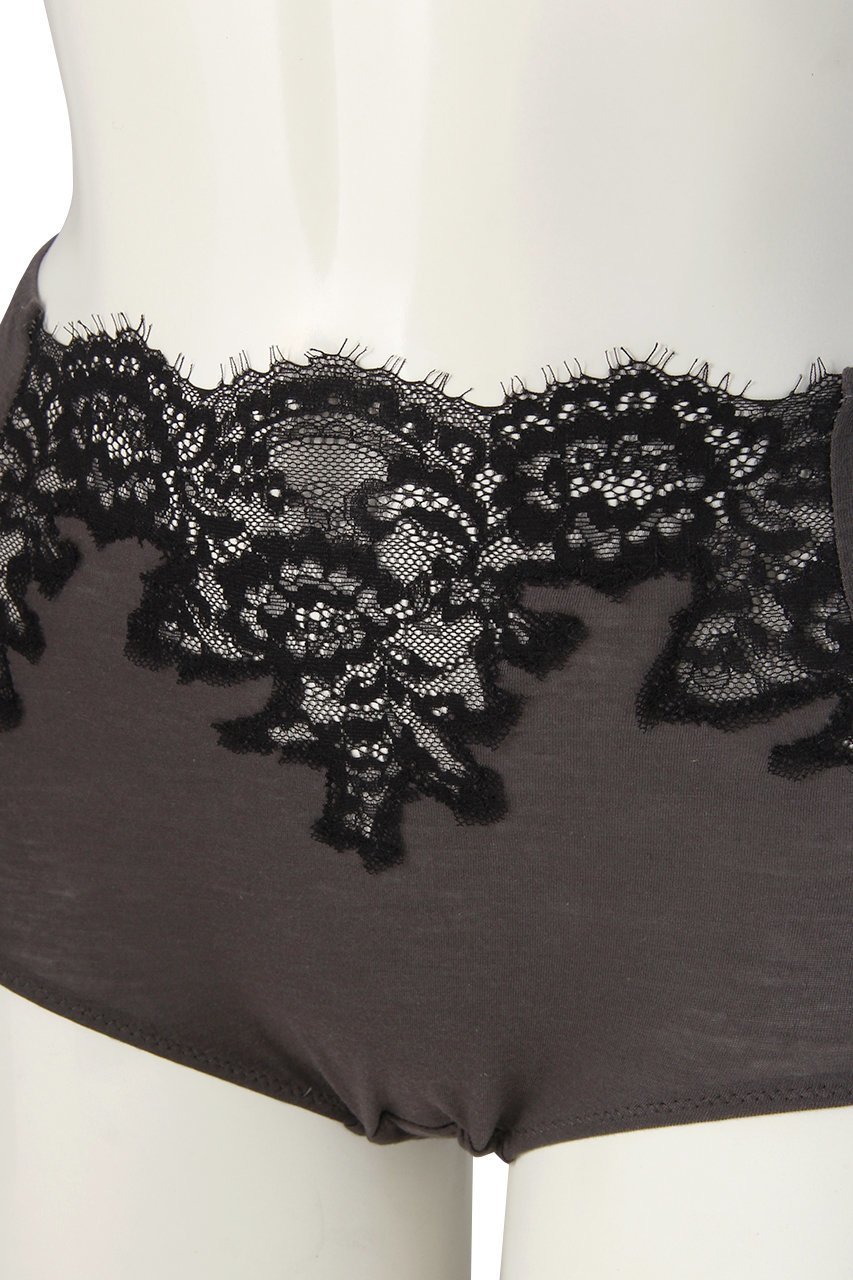 【イクコ/IKUKO】のマイクロモダール綿シルク天竺レース深型ボックスショーツ 人気、トレンドファッション・服の通販 founy(ファニー) 　ファッション　Fashion　レディースファッション　Fashion for Women　下着・ランジェリー　Lingerie & Intimates　ショーツ・ランジェリー用ボトムス　Panties / Briefs / Lingerie Bottoms　おすすめ　Recommended / Our Picks　インナー　Innerwear　ショーツ　Shorts, Short Pants　シルク　Silk, 100% Silk　セットアップ　Set-Up, Coordinated Outfit　フロント　Front, Front Design　ボックス　Boxy, Box Shape　ランジェリー　Lingerie, Intimate Wear　レース　Lace, Lace Fabric　other-5|ID: prp329100004956291 ipo3291000000037189037