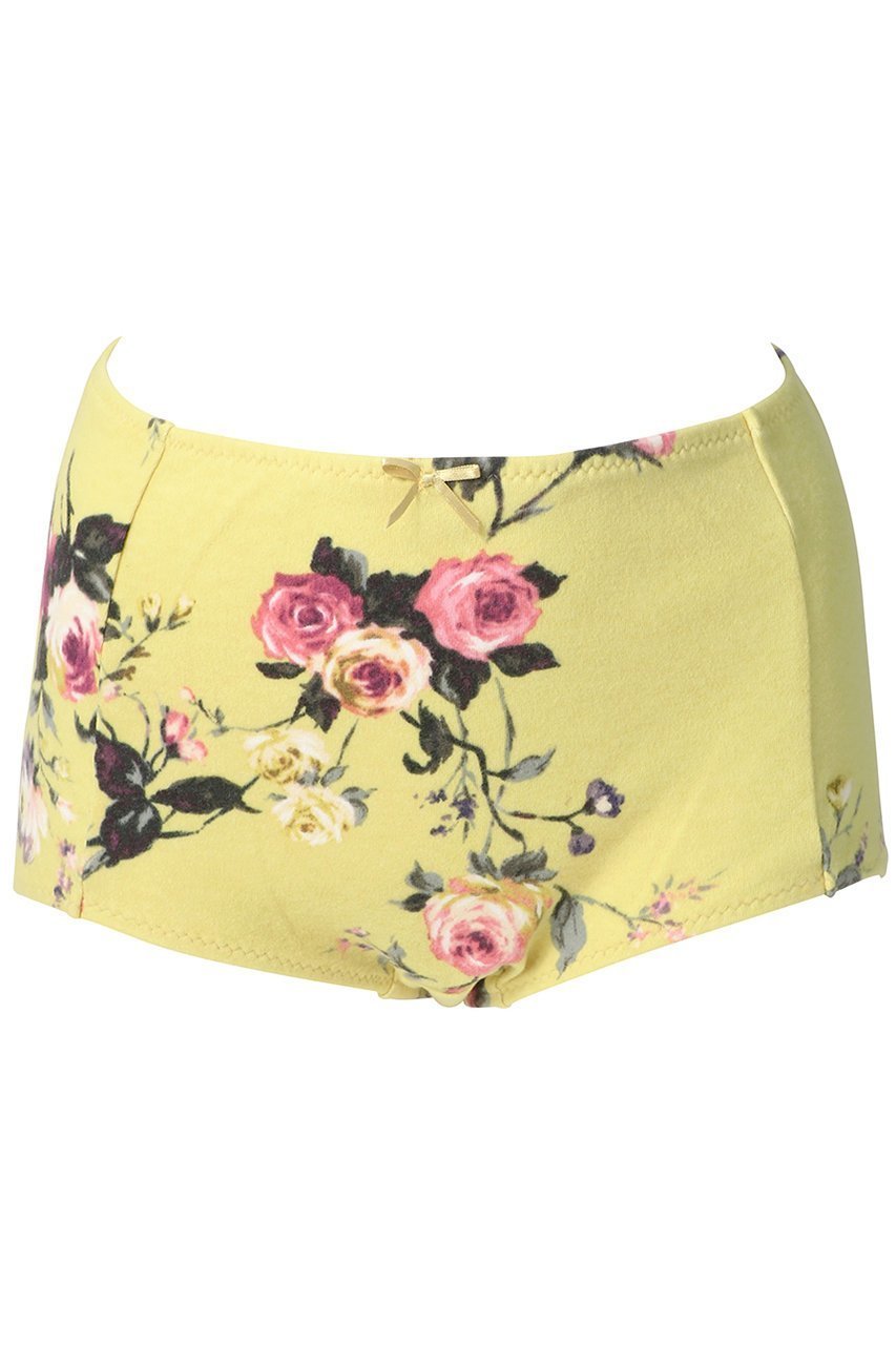 【イクコ/IKUKO】のスムース花柄起毛 ボックスショーツ インテリア・キッズ・メンズ・レディースファッション・服の通販 founy(ファニー) 　ファッション　Fashion　レディースファッション　Fashion for Women　下着・ランジェリー　Lingerie & Intimates　ショーツ・ランジェリー用ボトムス　Panties / Briefs / Lingerie Bottoms　ショーツ　Shorts, Short Pants　フェミニン　Feminine, Girly　フラワー　Flower, Floral　プリント　Print, Printed Pattern　ボックス　Boxy, Box Shape　ランジェリー　Lingerie, Intimate Wear　A/W・秋冬　Autumn/Winter　イエロー|ID: prp329100004956302 ipo3291000000037189122