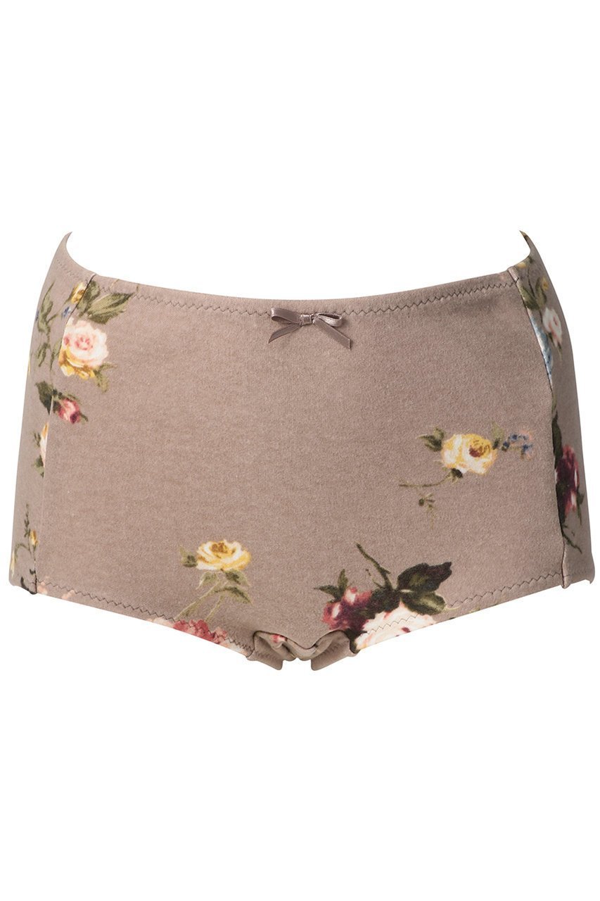 【イクコ/IKUKO】のスムース花柄起毛 ボックスショーツ インテリア・キッズ・メンズ・レディースファッション・服の通販 founy(ファニー) 　ファッション　Fashion　レディースファッション　Fashion for Women　下着・ランジェリー　Lingerie & Intimates　ショーツ・ランジェリー用ボトムス　Panties / Briefs / Lingerie Bottoms　ショーツ　Shorts, Short Pants　フェミニン　Feminine, Girly　フラワー　Flower, Floral　プリント　Print, Printed Pattern　ボックス　Boxy, Box Shape　ランジェリー　Lingerie, Intimate Wear　A/W・秋冬　Autumn/Winter　モカ|ID: prp329100004956302 ipo3291000000037189123