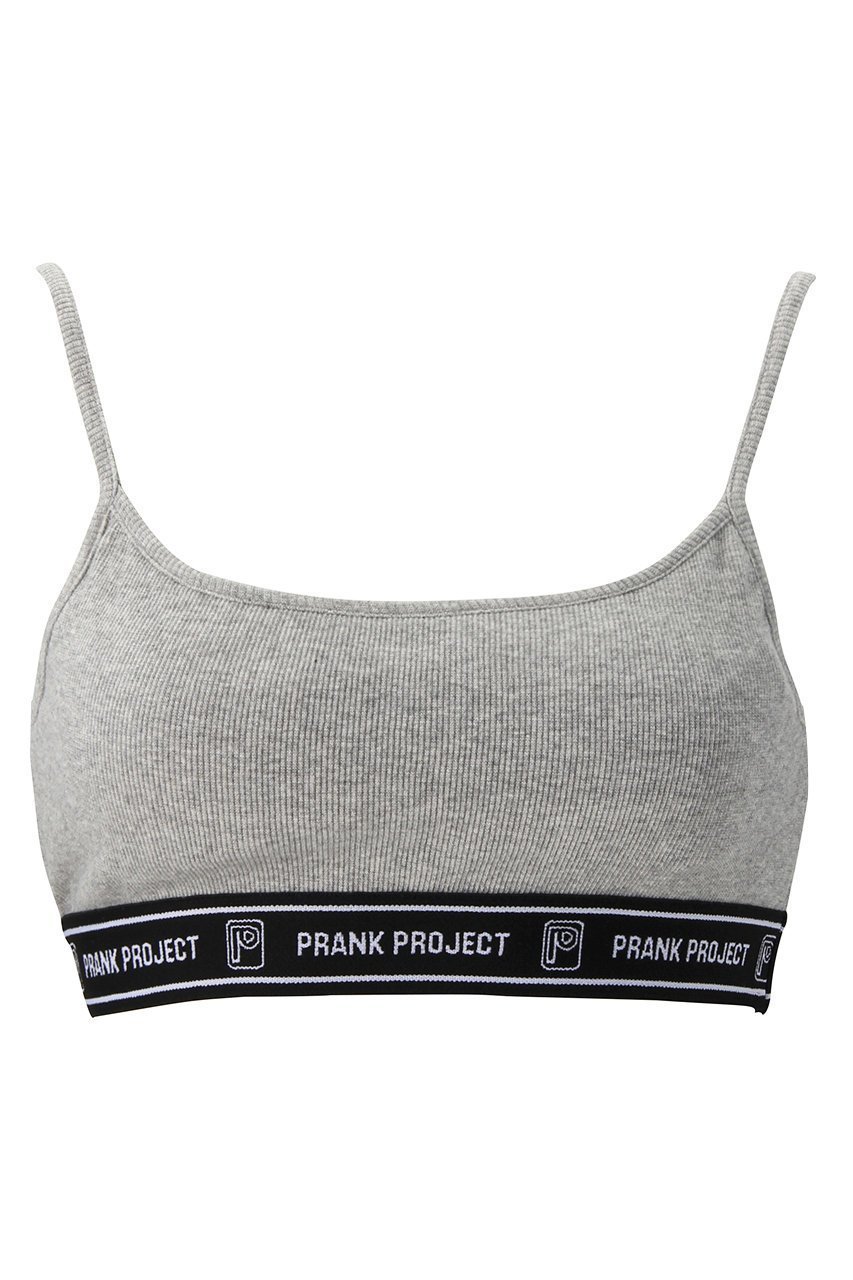 【プランク プロジェクト/PRANK PROJECT】のロゴバンドブラトップ / Logo Band Bra Top インテリア・キッズ・メンズ・レディースファッション・服の通販 founy(ファニー) 　ファッション　Fashion　レディースファッション　Fashion for Women　ワンピース　Dresses　下着・ランジェリー　Lingerie & Intimates　インナー　Innerwear　ジャケット　Jacket, Outerwear　スポーティ　Sporty, Casual Athletic　テレコ　Ribbed, Rib Stitch　ブラジャー　Bra, Lingerie　ランジェリー　Lingerie, Intimate Wear　GRY(グレー)|ID: prp329100004956315 ipo3291000000037189235