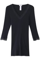 【ハンロ/HANRO】のWOOLEN LACE七分袖 ブラック|ID: prp329100004956329 ipo3291000000037189374