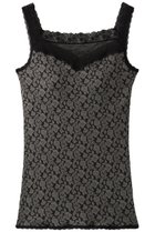 【キッドブルー/KID BLUE】のシルエットフラワーJQ カップ付キャミ ブラック|ID: prp329100004956377 ipo3291000000037189748