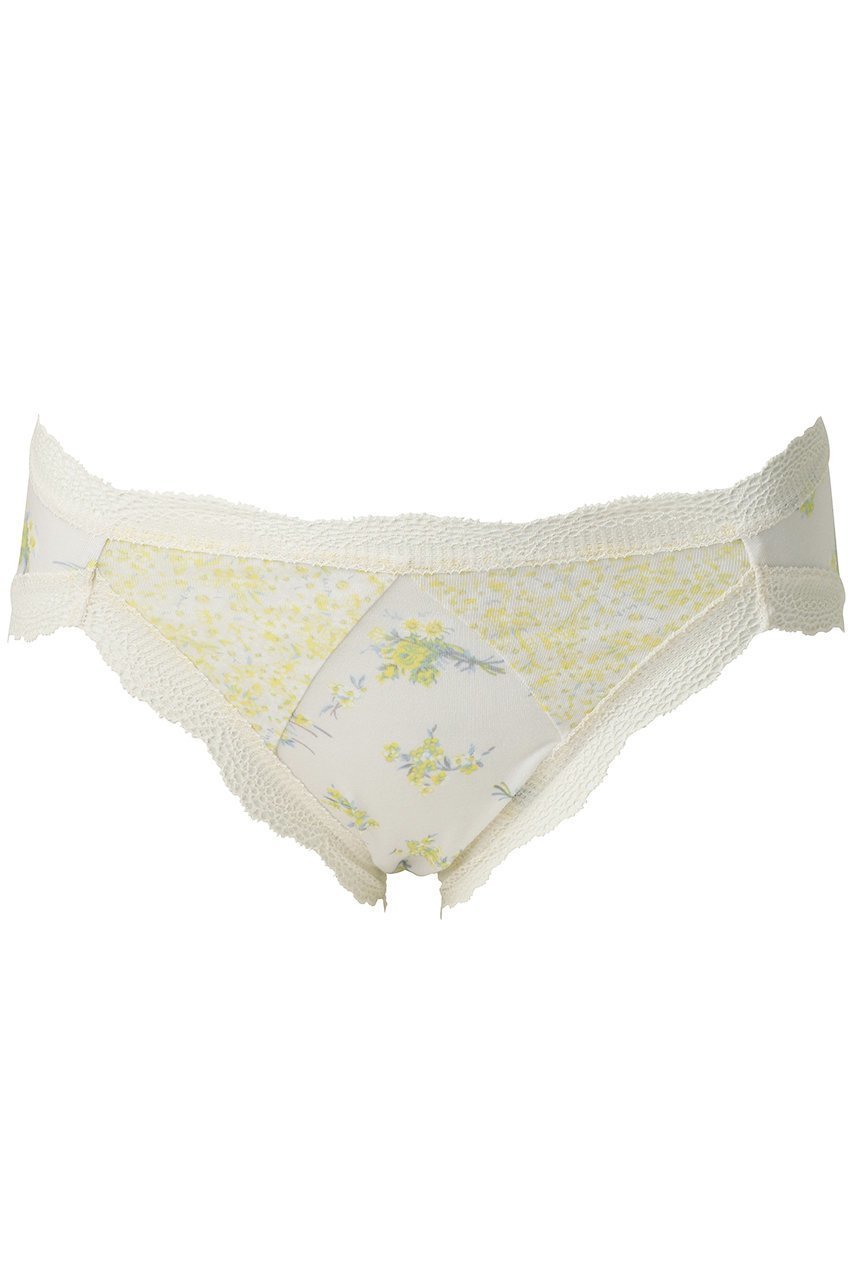 【キッドブルー/KID BLUE】の26ブリティッシュブーケショーツ インテリア・キッズ・メンズ・レディースファッション・服の通販 founy(ファニー) 　ファッション　Fashion　レディースファッション　Fashion for Women　下着・ランジェリー　Lingerie & Intimates　ショーツ・ランジェリー用ボトムス　Panties / Briefs / Lingerie Bottoms　ショーツ　Shorts, Short Pants　フィット　Fit, Slim Fit　ランジェリー　Lingerie, Intimate Wear　レース　Lace, Lace Fabric　春　Spring　イエロー|ID: prp329100004956468 ipo3291000000037190439