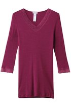 【ハンロ/HANRO】のWOOLEN LACE七分袖 人気、トレンドファッション・服の通販 founy(ファニー) ファッション Fashion レディースファッション Fashion for Women 下着・ランジェリー Lingerie & Intimates その他ランジェリー・インナーアイテム Other Lingerie / Intimates インナー Innerwear シルク Silk, 100% Silk ジャカード／ジャガード Jacquard, Woven Pattern ランジェリー Lingerie, Intimate Wear レース Lace, Lace Fabric A/W・秋冬 Autumn/Winter thumbnail ピンクトルマリン|ID: prp329100004956530 ipo3291000000037191020