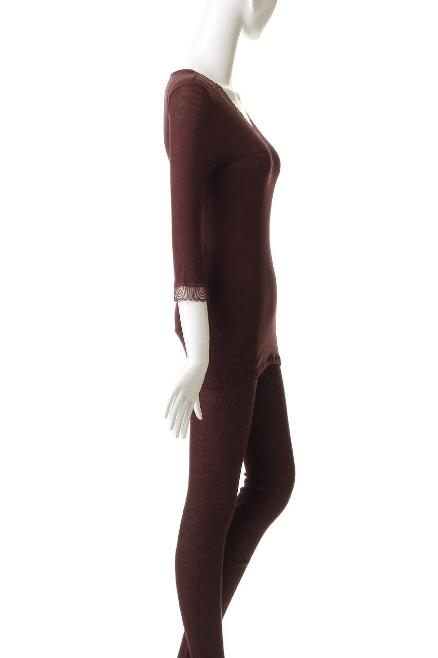 【ハンロ/HANRO】のWOOLEN LACE七分袖 人気、トレンドファッション・服の通販 founy(ファニー) 　ファッション　Fashion　レディースファッション　Fashion for Women　下着・ランジェリー　Lingerie & Intimates　その他ランジェリー・インナーアイテム　Other Lingerie / Intimates　インナー　Innerwear　シルク　Silk, 100% Silk　ジャカード／ジャガード　Jacquard, Woven Pattern　ランジェリー　Lingerie, Intimate Wear　レース　Lace, Lace Fabric　A/W・秋冬　Autumn/Winter　other-3|ID: prp329100004956530 ipo3291000000037191023