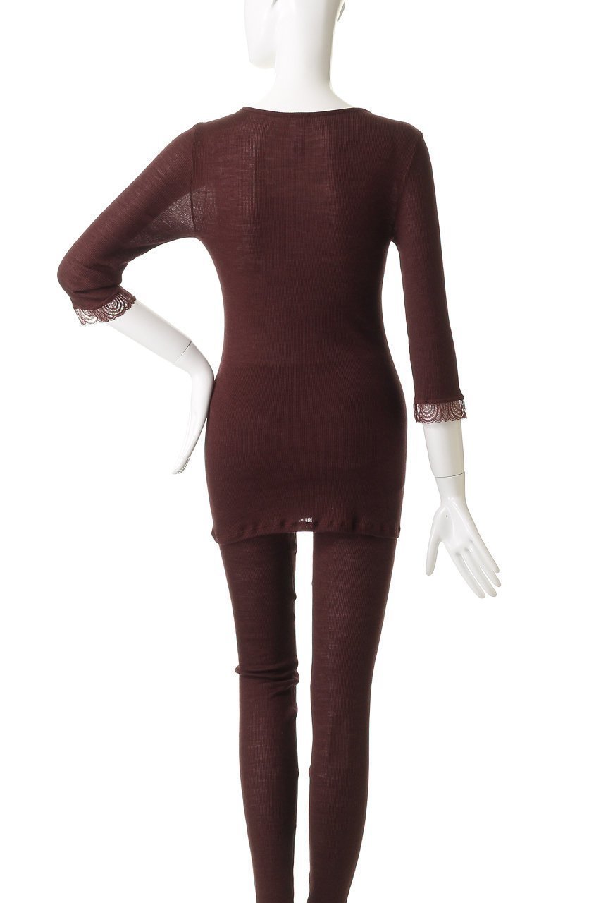 【ハンロ/HANRO】のWOOLEN LACE七分袖 人気、トレンドファッション・服の通販 founy(ファニー) 　ファッション　Fashion　レディースファッション　Fashion for Women　下着・ランジェリー　Lingerie & Intimates　その他ランジェリー・インナーアイテム　Other Lingerie / Intimates　インナー　Innerwear　シルク　Silk, 100% Silk　ジャカード／ジャガード　Jacquard, Woven Pattern　ランジェリー　Lingerie, Intimate Wear　レース　Lace, Lace Fabric　A/W・秋冬　Autumn/Winter　other-4|ID: prp329100004956530 ipo3291000000037191024