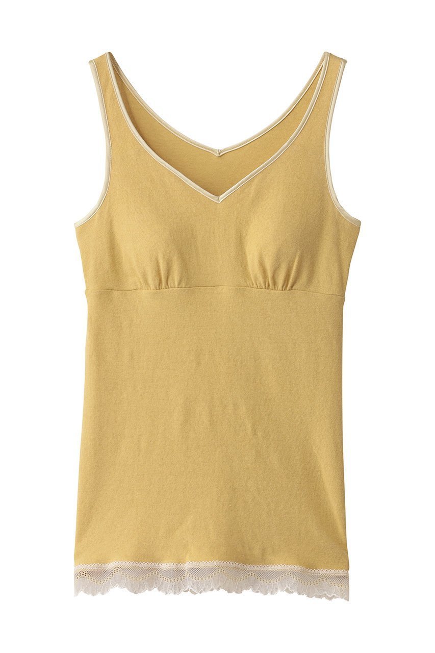 【キッドブルー/KID BLUE】の25起毛ココウールカップ付キャミ インテリア・キッズ・メンズ・レディースファッション・服の通販 founy(ファニー) 　ファッション　Fashion　レディースファッション　Fashion for Women　下着・ランジェリー　Lingerie & Intimates　その他ランジェリー・インナーアイテム　Other Lingerie / Intimates　インナー　Innerwear　キャミ　Camisole, Cami Top　ランジェリー　Lingerie, Intimate Wear　リラックス　Relax, Relaxed Fit　レース　Lace, Lace Fabric　エレガント 上品　Elegant　イエロー|ID: prp329100004956536 ipo3291000000037191071