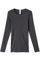 【ハンロ/HANRO】のCOTTON SEAMLESS長袖 人気、トレンドファッション・服の通販 founy(ファニー) ファッション Fashion レディースファッション Fashion for Women トップス・カットソー Cut & Sew Tops 下着・ランジェリー Lingerie & Intimates シンプル Simple, Minimal パジャマ Pajamas, Sleepwear 長袖 Long Sleeve, Full Sleeve thumbnail ブラックパール|ID: prp329100004956571 ipo3291000000037191378