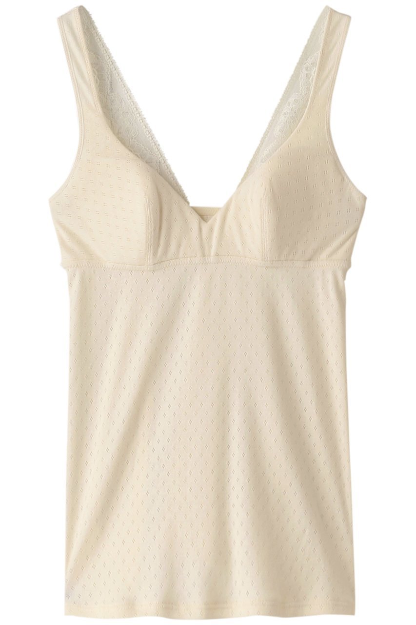 【ランジェリーク/LANGELIQUE】のソンドゥ カップ付キャミソール インテリア・キッズ・メンズ・レディースファッション・服の通販 founy(ファニー) 　ファッション　Fashion　レディースファッション　Fashion for Women　下着・ランジェリー　Lingerie & Intimates　その他ランジェリー・インナーアイテム　Other Lingerie / Intimates　インナー　Innerwear　キャミソール　Camisole, Spaghetti Strap Top　コレクション　Collection, Seasonal Line　ランジェリー　Lingerie, Intimate Wear　レース　Lace, Lace Fabric　エレガント 上品　Elegant　クリーム|ID: prp329100004956579 ipo3291000000037191458