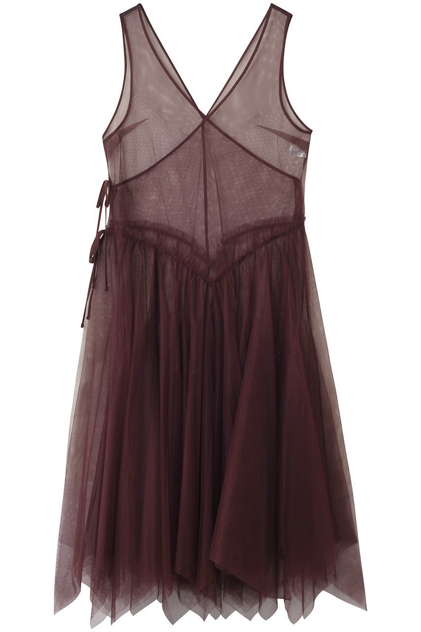 【ユエ/Yue】の【FETICO×Yue】マキシ丈のカシュクールワンピース インテリア・キッズ・メンズ・レディースファッション・服の通販 founy(ファニー) 　ファッション　Fashion　レディースファッション　Fashion for Women　ワンピース　Dresses　下着・ランジェリー　Lingerie & Intimates　インナー　Innerwear　グラデーション　Gradient, Ombre　シアー　Sheer, See-Through　シンプル　Simple, Minimal　タートルネック　Turtleneck, High Neck　チュール　Tulip, Tulip Motif　ドレス　Dress, One-Piece　マキシ　Maxi, Full Length　ランジェリー　Lingerie, Intimate Wear　ランダム　Random, Irregular　ロング　Long, Long-Length　定番　Standard, Basic Item　ワイン|ID: prp329100004956593 ipo3291000000037191586