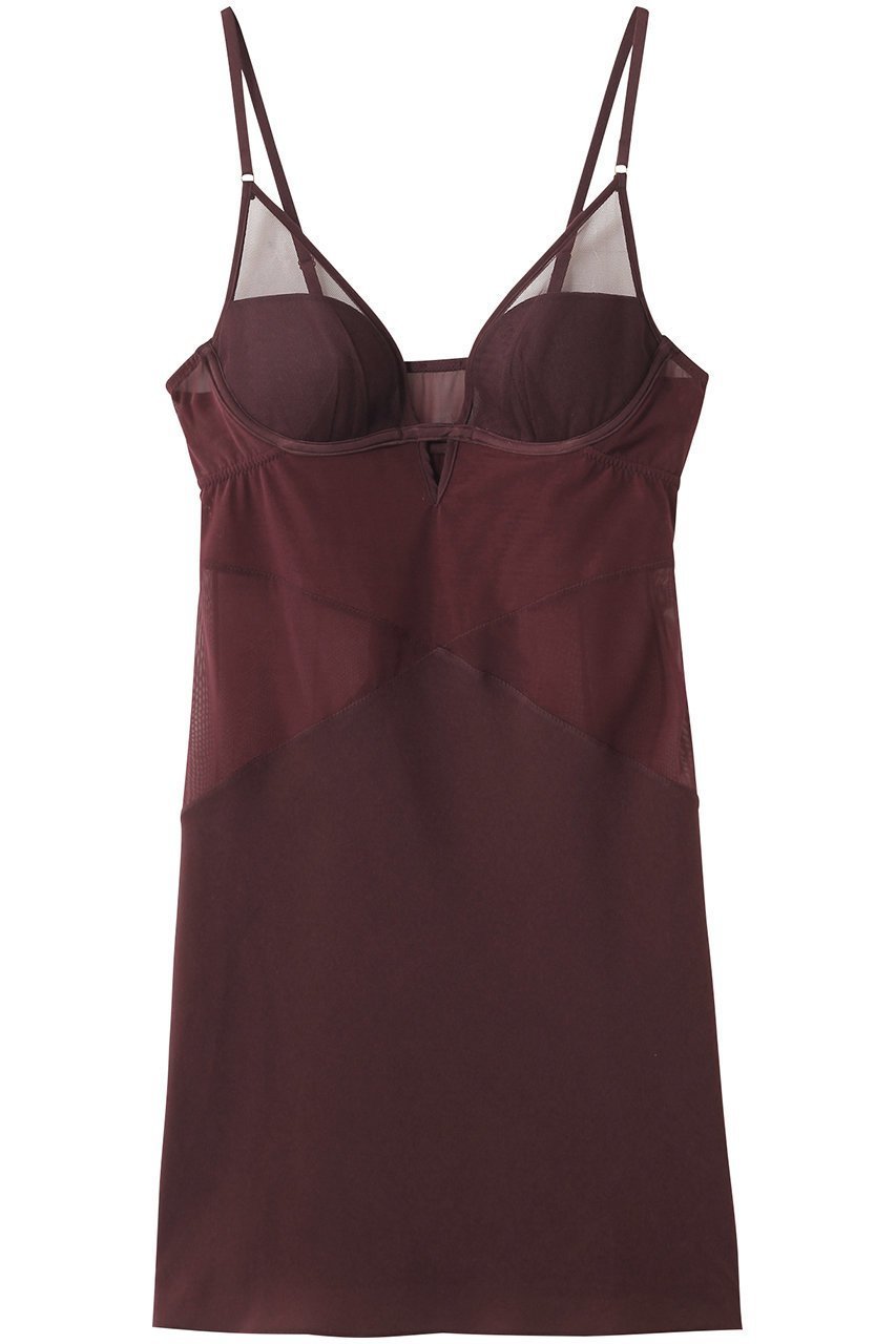 【ユエ/Yue】の【FETICO×Yue】ワイヤー入りカップ付きロングキャミソール インテリア・キッズ・メンズ・レディースファッション・服の通販 founy(ファニー) 　ファッション　Fashion　レディースファッション　Fashion for Women　ワンピース　Dresses　下着・ランジェリー　Lingerie & Intimates　インナー　Innerwear　キャミソール　Camisole, Spaghetti Strap Top　シアー　Sheer, See-Through　ドレス　Dress, One-Piece　フィット　Fit, Slim Fit　ランジェリー　Lingerie, Intimate Wear　ロング　Long, Long-Length　ワイヤー　Wire, Wired Bra　エレガント 上品　Elegant　ワイン|ID: prp329100004956594 ipo3291000000037191595