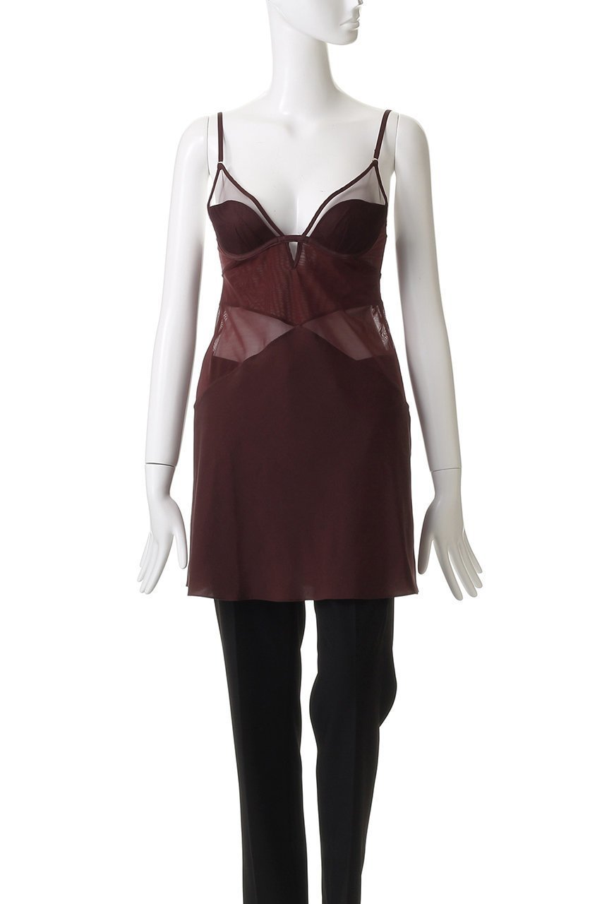 【ユエ/Yue】の【FETICO×Yue】ワイヤー入りカップ付きロングキャミソール 人気、トレンドファッション・服の通販 founy(ファニー) 　ファッション　Fashion　レディースファッション　Fashion for Women　ワンピース　Dresses　下着・ランジェリー　Lingerie & Intimates　インナー　Innerwear　キャミソール　Camisole, Spaghetti Strap Top　シアー　Sheer, See-Through　ドレス　Dress, One-Piece　フィット　Fit, Slim Fit　ランジェリー　Lingerie, Intimate Wear　ロング　Long, Long-Length　ワイヤー　Wire, Wired Bra　エレガント 上品　Elegant　other-2|ID: prp329100004956594 ipo3291000000037191596