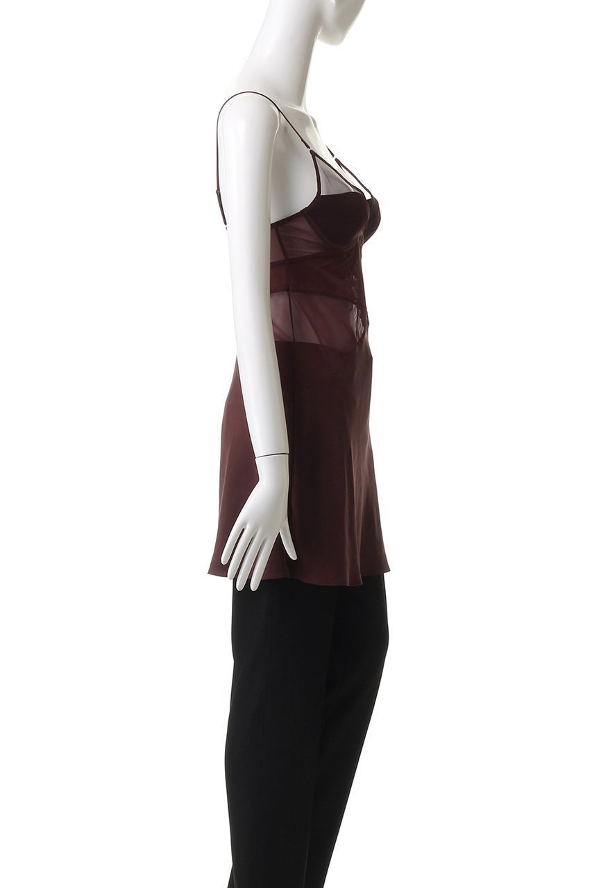 【ユエ/Yue】の【FETICO×Yue】ワイヤー入りカップ付きロングキャミソール 人気、トレンドファッション・服の通販 founy(ファニー) 　ファッション　Fashion　レディースファッション　Fashion for Women　ワンピース　Dresses　下着・ランジェリー　Lingerie & Intimates　インナー　Innerwear　キャミソール　Camisole, Spaghetti Strap Top　シアー　Sheer, See-Through　ドレス　Dress, One-Piece　フィット　Fit, Slim Fit　ランジェリー　Lingerie, Intimate Wear　ロング　Long, Long-Length　ワイヤー　Wire, Wired Bra　エレガント 上品　Elegant　other-3|ID: prp329100004956594 ipo3291000000037191597