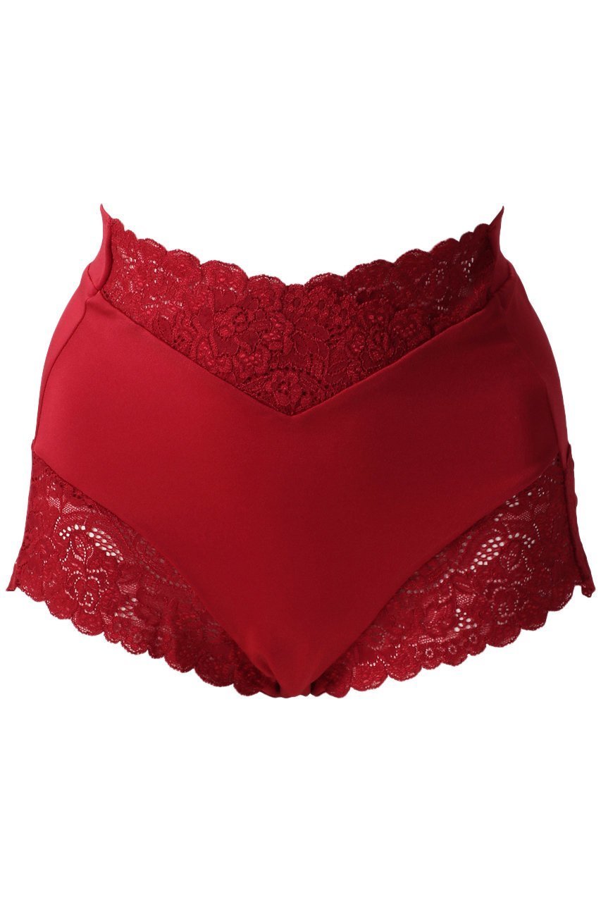 【ツェルマット/ZERMATT】のウエストレース カシュクール ヒップセンターギャザーショーツ Lサイズ インテリア・キッズ・メンズ・レディースファッション・服の通販 founy(ファニー) 　ファッション　Fashion　レディースファッション　Fashion for Women　下着・ランジェリー　Lingerie & Intimates　ショーツ・ランジェリー用ボトムス　Panties / Briefs / Lingerie Bottoms　カシュクール　Wrap Design　ギャザー　Gathered, Ruffled　ショーツ　Shorts, Short Pants　センター　Center, Center Line　ランジェリー　Lingerie, Intimate Wear　レース　Lace, Lace Fabric　定番　Standard, Basic Item　ルビー|ID: prp329100004956613 ipo3291000000037191847