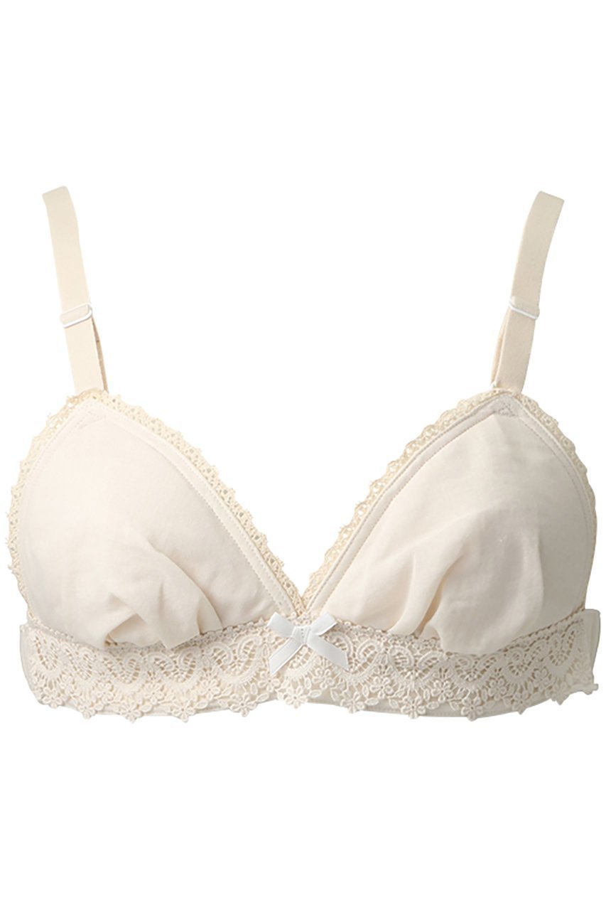 【ナナデコール/nanadecor】のローズマリーレーストライアングルブラ インテリア・キッズ・メンズ・レディースファッション・服の通販 founy(ファニー) 　ファッション　Fashion　レディースファッション　Fashion for Women　下着・ランジェリー　Lingerie & Intimates　ブラジャー・ランジェリーブラ　Bras / Lingerie Bras　なめらか　Smooth, Silky Texture　アンダー　Underwear Essentials　トライアングル　Triangle, Triangular Shape　フィット　Fit, Slim Fit　フェミニン　Feminine, Girly　ブラジャー　Bra, Lingerie　ボトム　Bottoms, Lower Wear　ランジェリー　Lingerie, Intimate Wear　リボン　Ribbon, Bow　レース　Lace, Lace Fabric　ナチュラル|ID: prp329100004956616 ipo3291000000037191884