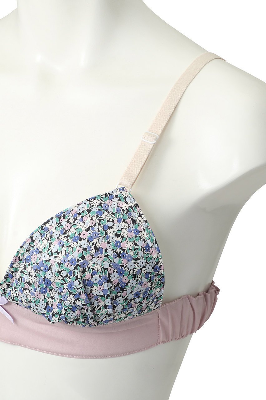 【ナナデコール/nanadecor】のリバティポッピングフラワートライアングルブラ 人気、トレンドファッション・服の通販 founy(ファニー) 　ファッション　Fashion　レディースファッション　Fashion for Women　下着・ランジェリー　Lingerie & Intimates　ブラジャー・ランジェリーブラ　Bras / Lingerie Bras　トライアングル　Triangle, Triangular Shape　フィット　Fit, Slim Fit　ブラジャー　Bra, Lingerie　プリント　Print, Printed Pattern　ランジェリー　Lingerie, Intimate Wear　リラックス　Relax, Relaxed Fit　other-5|ID: prp329100004956617 ipo3291000000037191906