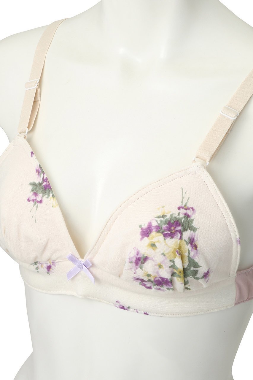 【ナナデコール/nanadecor】のプリムローズトライアングルブラパープル 人気、トレンドファッション・服の通販 founy(ファニー) 　ファッション　Fashion　レディースファッション　Fashion for Women　下着・ランジェリー　Lingerie & Intimates　その他ランジェリー・インナーアイテム　Other Lingerie / Intimates　アンダー　Underwear Essentials　トライアングル　Triangle, Triangular Shape　ブラジャー　Bra, Lingerie　ランジェリー　Lingerie, Intimate Wear　リボン　Ribbon, Bow　ローズ　Rose, Rose Motif　other-4|ID: prp329100004956618 ipo3291000000037191917