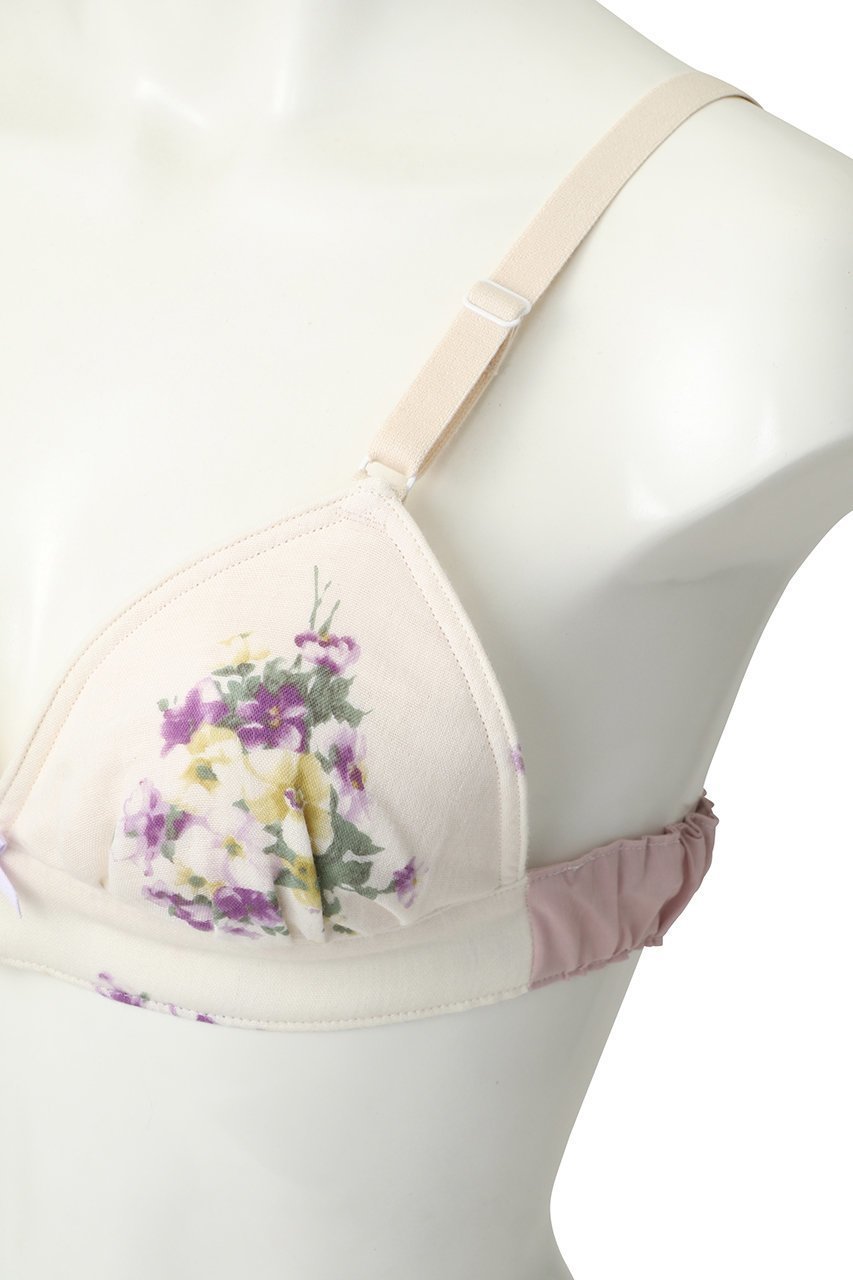 【ナナデコール/nanadecor】のプリムローズトライアングルブラパープル 人気、トレンドファッション・服の通販 founy(ファニー) 　ファッション　Fashion　レディースファッション　Fashion for Women　下着・ランジェリー　Lingerie & Intimates　その他ランジェリー・インナーアイテム　Other Lingerie / Intimates　アンダー　Underwear Essentials　トライアングル　Triangle, Triangular Shape　ブラジャー　Bra, Lingerie　ランジェリー　Lingerie, Intimate Wear　リボン　Ribbon, Bow　ローズ　Rose, Rose Motif　other-5|ID: prp329100004956618 ipo3291000000037191919