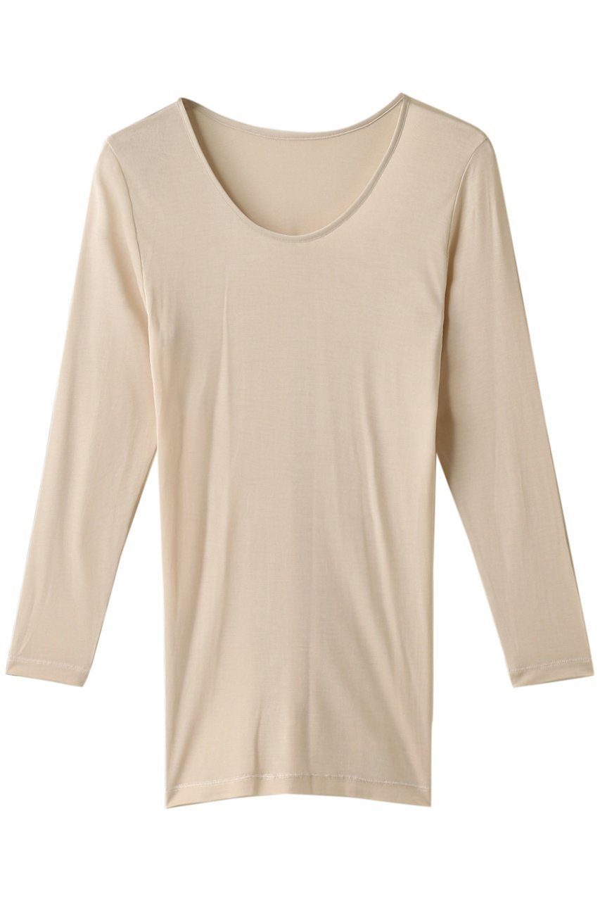 【ランジェリーク/LANGELIQUE】の長袖(シルクフライス) インテリア・キッズ・メンズ・レディースファッション・服の通販 founy(ファニー) 　ファッション　Fashion　レディースファッション　Fashion for Women　下着・ランジェリー　Lingerie & Intimates　その他ランジェリー・インナーアイテム　Other Lingerie / Intimates　なめらか　Smooth, Silky Texture　インナー　Innerwear　シルク　Silk, 100% Silk　ストレッチ　Stretch, Stretchy Fabric　ランジェリー　Lingerie, Intimate Wear　定番　Standard, Basic Item　長袖　Long Sleeve, Full Sleeve　ベージュ|ID: prp329100004956624 ipo3291000000037192014