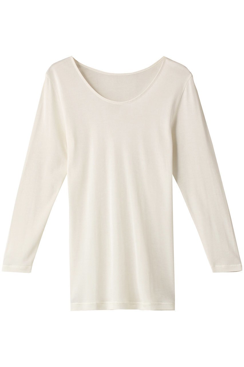 【ランジェリーク/LANGELIQUE】の長袖(シルクフライス) インテリア・キッズ・メンズ・レディースファッション・服の通販 founy(ファニー) 　ファッション　Fashion　レディースファッション　Fashion for Women　下着・ランジェリー　Lingerie & Intimates　その他ランジェリー・インナーアイテム　Other Lingerie / Intimates　なめらか　Smooth, Silky Texture　インナー　Innerwear　シルク　Silk, 100% Silk　ストレッチ　Stretch, Stretchy Fabric　ランジェリー　Lingerie, Intimate Wear　定番　Standard, Basic Item　長袖　Long Sleeve, Full Sleeve　オフホワイト|ID: prp329100004956624 ipo3291000000037192018