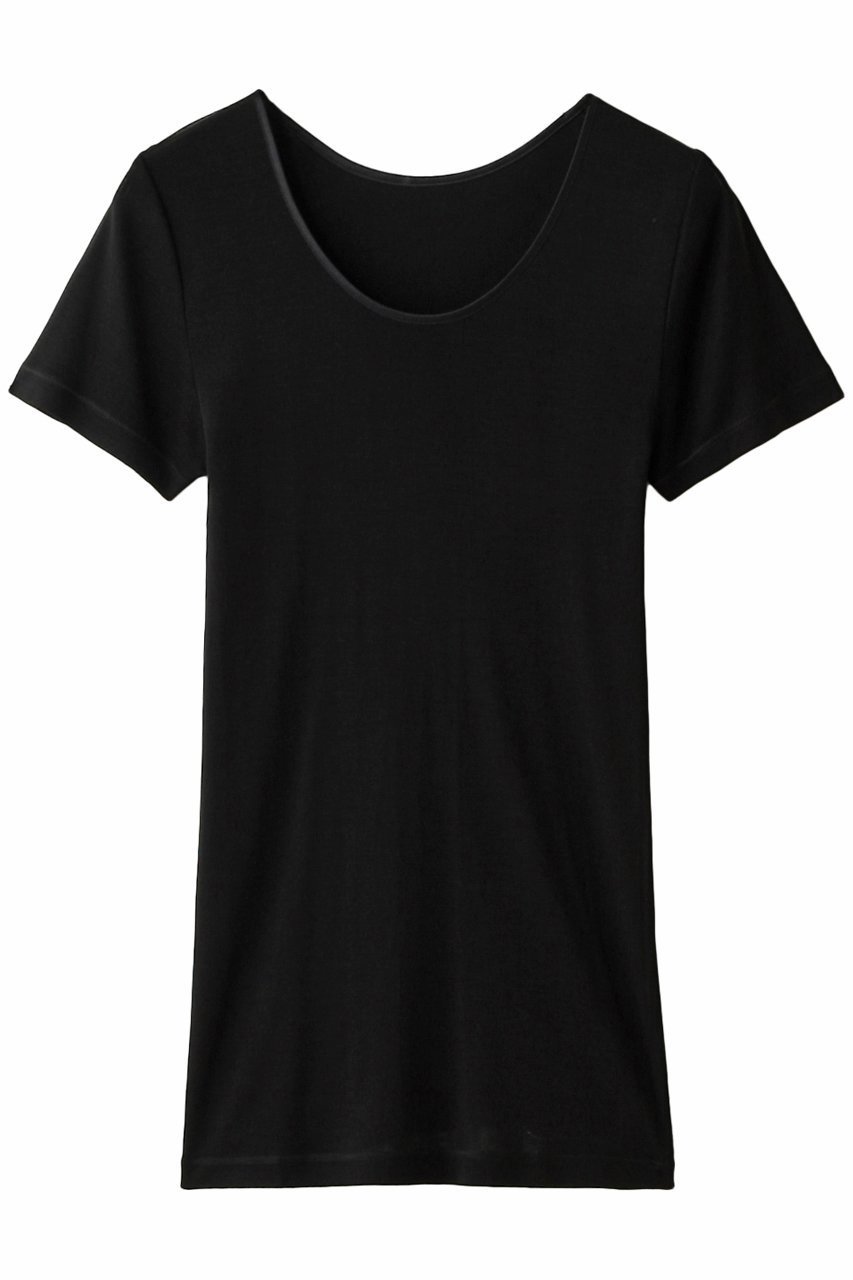 【ランジェリーク/LANGELIQUE】の半袖(シルクフライス) インテリア・キッズ・メンズ・レディースファッション・服の通販 founy(ファニー) 　ファッション　Fashion　レディースファッション　Fashion for Women　下着・ランジェリー　Lingerie & Intimates　その他ランジェリー・インナーアイテム　Other Lingerie / Intimates　お家時間・ステイホーム　Stay Home / At Home　なめらか　Smooth, Silky Texture　インナー　Innerwear　シルク　Silk, 100% Silk　シンプル　Simple, Minimal　ストレッチ　Stretch, Stretchy Fabric　ランジェリー　Lingerie, Intimate Wear　半袖　Short Sleeve, Half Sleeve　旅行　Travel　ブラック|ID: prp329100004956625 ipo3291000000037192031