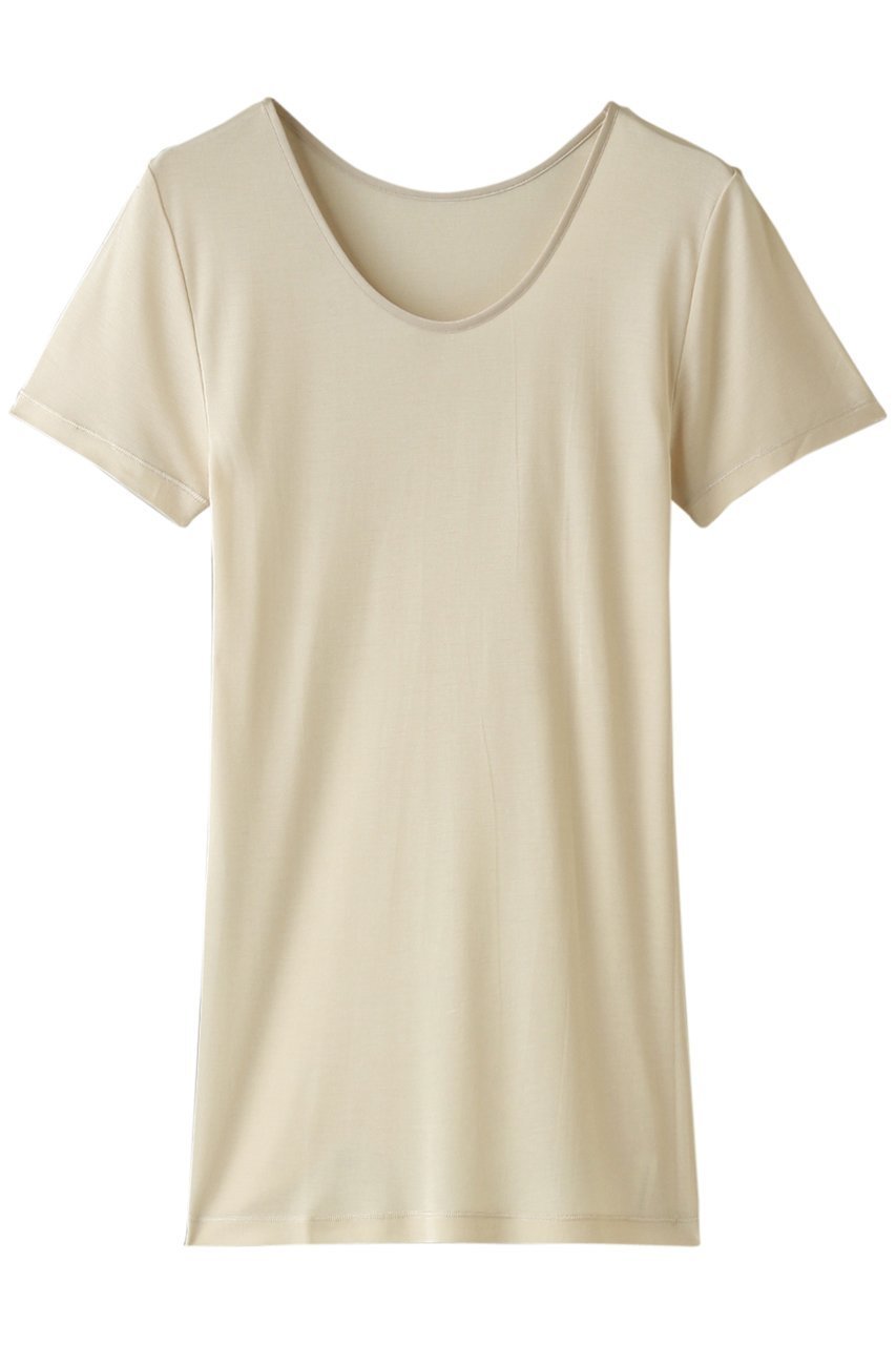 【ランジェリーク/LANGELIQUE】の半袖(シルクフライス) インテリア・キッズ・メンズ・レディースファッション・服の通販 founy(ファニー) 　ファッション　Fashion　レディースファッション　Fashion for Women　下着・ランジェリー　Lingerie & Intimates　その他ランジェリー・インナーアイテム　Other Lingerie / Intimates　お家時間・ステイホーム　Stay Home / At Home　なめらか　Smooth, Silky Texture　インナー　Innerwear　シルク　Silk, 100% Silk　シンプル　Simple, Minimal　ストレッチ　Stretch, Stretchy Fabric　ランジェリー　Lingerie, Intimate Wear　半袖　Short Sleeve, Half Sleeve　旅行　Travel　ベージュ|ID: prp329100004956625 ipo3291000000037192033