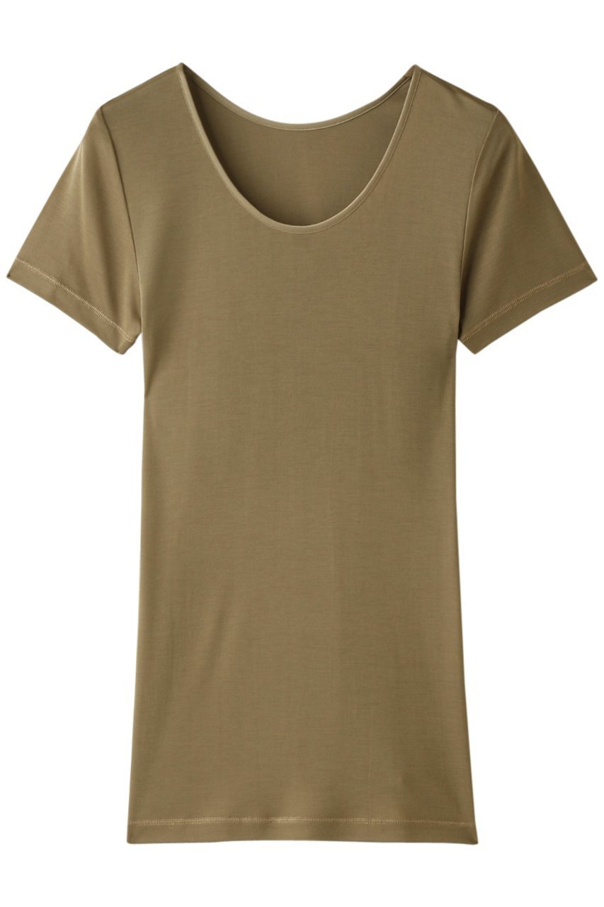 【ランジェリーク/LANGELIQUE】の半袖(シルクフライス) インテリア・キッズ・メンズ・レディースファッション・服の通販 founy(ファニー) 　ファッション　Fashion　レディースファッション　Fashion for Women　下着・ランジェリー　Lingerie & Intimates　その他ランジェリー・インナーアイテム　Other Lingerie / Intimates　お家時間・ステイホーム　Stay Home / At Home　なめらか　Smooth, Silky Texture　インナー　Innerwear　シルク　Silk, 100% Silk　シンプル　Simple, Minimal　ストレッチ　Stretch, Stretchy Fabric　ランジェリー　Lingerie, Intimate Wear　半袖　Short Sleeve, Half Sleeve　旅行　Travel　グレイッシュブラウン|ID: prp329100004956625 ipo3291000000037192034