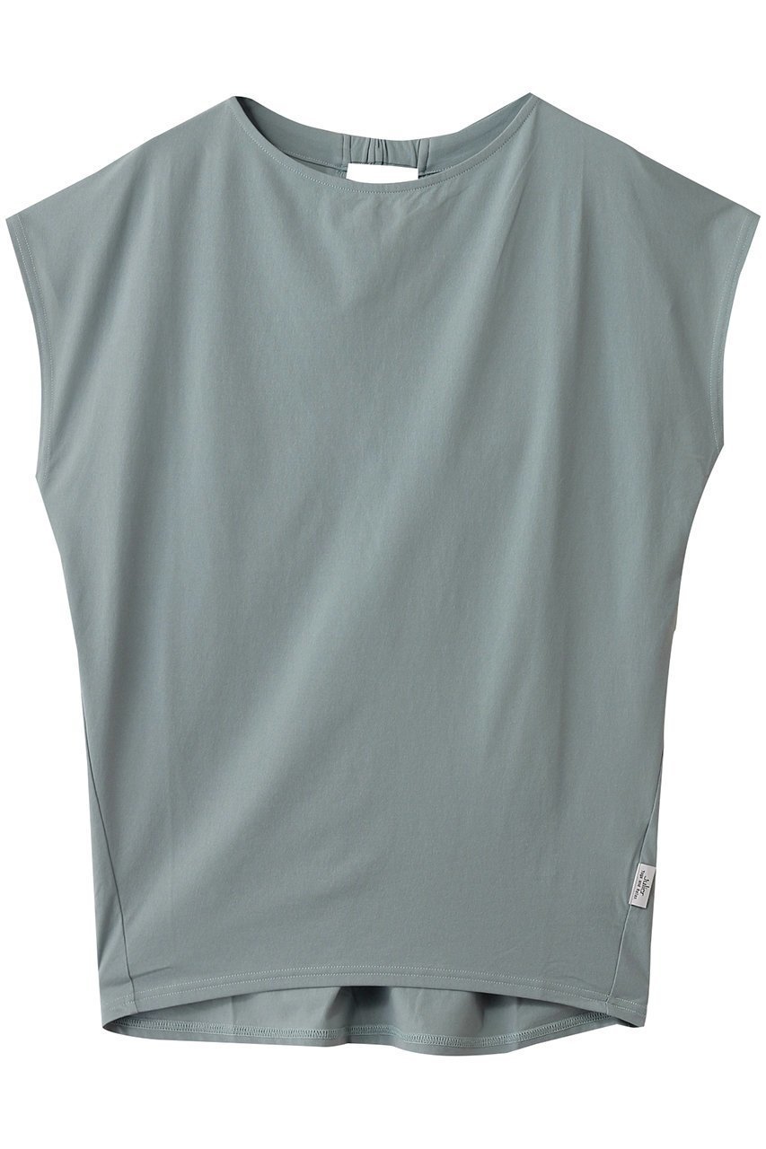 【ジュリエ/Julier】の【定番】ライトプライムバッククロスチュニック インテリア・キッズ・メンズ・レディースファッション・服の通販 founy(ファニー) 　ファッション　Fashion　レディースファッション　Fashion for Women　トップス・カットソー　Cut & Sew Tops　スポーツウェア　Functional & Stylish Sportswear　スポーツ トップス　Athletic Tops / Workout Tops / Training Shirts　シンプル　Simple, Minimal　スポーツ　Sports, Activewear　スリーブ　Sleeve, Long Sleeve / Short Sleeve　ドレープ　Drape, Draping Fabric　フレンチ　French, French Style　フロント　Front, Front Design　ヨガ　Yoga, Yoga Wear　ワーク　Workwear, Utility Style　エレガント 上品　Elegant　定番　Standard, Basic Item　ミントグリーン|ID: prp329100004956660 ipo3291000000037192485