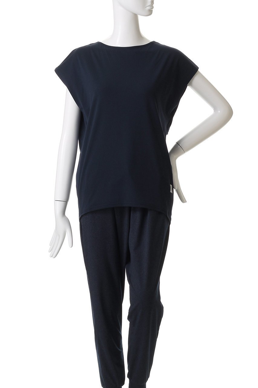 【ジュリエ/Julier】の【定番】ライトプライムバッククロスチュニック 人気、トレンドファッション・服の通販 founy(ファニー) 　ファッション　Fashion　レディースファッション　Fashion for Women　トップス・カットソー　Cut & Sew Tops　スポーツウェア　Functional & Stylish Sportswear　スポーツ トップス　Athletic Tops / Workout Tops / Training Shirts　シンプル　Simple, Minimal　スポーツ　Sports, Activewear　スリーブ　Sleeve, Long Sleeve / Short Sleeve　ドレープ　Drape, Draping Fabric　フレンチ　French, French Style　フロント　Front, Front Design　ヨガ　Yoga, Yoga Wear　ワーク　Workwear, Utility Style　エレガント 上品　Elegant　定番　Standard, Basic Item　other-2|ID: prp329100004956660 ipo3291000000037192488