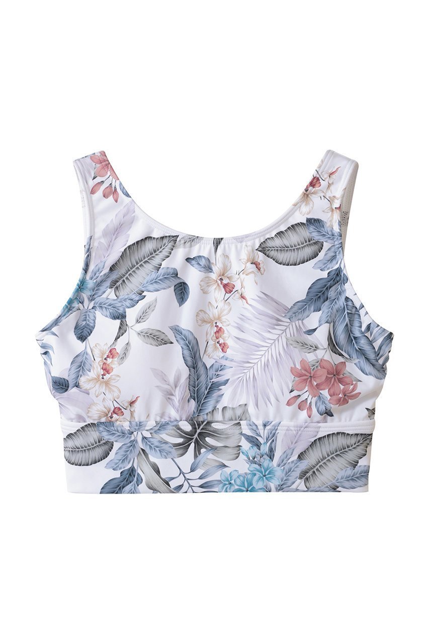 【レイール/Reir】の【水陸両用】プリントブラトップ インテリア・キッズ・メンズ・レディースファッション・服の通販 founy(ファニー) 　ファッション　Fashion　レディースファッション　Fashion for Women　トップス・カットソー　Cut & Sew Tops　スポーツウェア　Functional & Stylish Sportswear　スポーツ トップス　Athletic Tops / Workout Tops / Training Shirts　おすすめ　Recommended / Our Picks　シンプル　Simple, Minimal　ストレッチ　Stretch, Stretchy Fabric　スポーツ　Sports, Activewear　プリント　Print, Printed Pattern　メッシュ　Mesh, Net Fabric　再入荷　Restock / Back in Stock　水着　Swimsuit, Swimwear　ホワイト|ID: prp329100004956681 ipo3291000000037192708