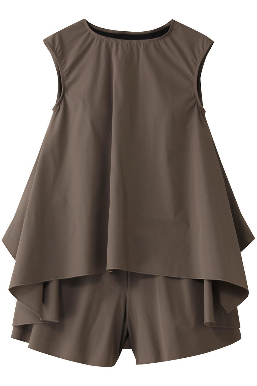 【レイール/Reir】の【San-ai Resort】タンクトップキュロット3点セット【UPF50+】 インテリア・キッズ・メンズ・レディースファッション・服の通販 founy(ファニー) 　ファッション　Fashion　レディースファッション　Fashion for Women　水着　Swimwear　レディース水着・ビーチウェア　Swimwear & Beachwear　キュロット　Culottes, Wide Shorts　ショート　Short, Short Length　スポーツ　Sports, Activewear　タンク　Tank Top, Sleeveless Top　フレア　Flare, Flared　エレガント 上品　Elegant　夏　Summer　旅行　Travel　水着　Swimsuit, Swimwear　ブラウン|ID: prp329100004956705 ipo3291000000037193013