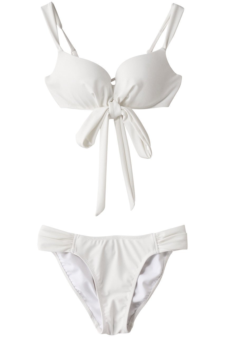 【レイール/Reir】のダブルアップ無地ビキニ 人気、トレンドファッション・服の通販 founy(ファニー) 　ファッション　Fashion　レディースファッション　Fashion for Women　水着　Swimwear　レディース水着・ビーチウェア　Swimwear & Beachwear　おすすめ　Recommended / Our Picks　ショーツ　Shorts, Short Pants　スポーツ　Sports, Activewear　ダブル　Double, Double-Breasted　ビキニ　Bikini, Two-Piece Swimsuit　フロント　Front, Front Design　リゾート　Resort, Vacation Style　リボン　Ribbon, Bow　ワイヤー　Wire, Wired Bra　水着　Swimsuit, Swimwear　無地　Plain, Solid Color　 other-1|ID: prp329100004956735 ipo3291000000037193282