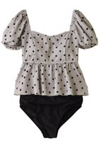 【レイール/Reir】のDotパフスリーブ 人気、トレンドファッション・服の通販 founy(ファニー) ファッション Fashion レディースファッション Fashion for Women 水着 Swimwear レディース水着・ビーチウェア Swimwear & Beachwear スポーツ Sports, Activewear スリーブ Sleeve, Long Sleeve / Short Sleeve ドット Polka Dot, Dot Pattern ビーチ Beach, Seaside ペプラム Peplum, Flared Hem 水着 Swimsuit, Swimwear thumbnail ベージュ|ID: prp329100004956741 ipo3291000000037193368