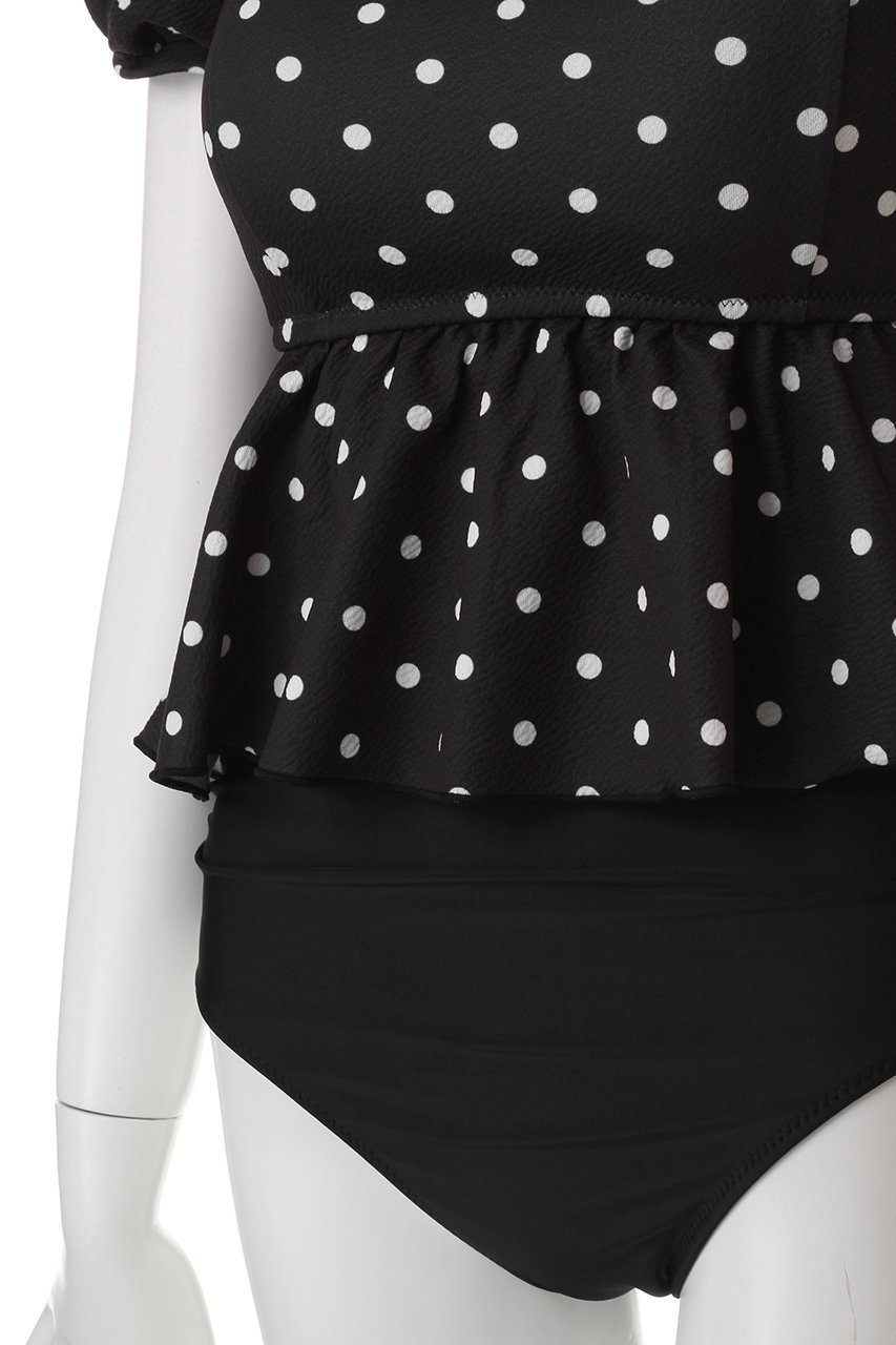 【レイール/Reir】のDotパフスリーブ 人気、トレンドファッション・服の通販 founy(ファニー) 　ファッション　Fashion　レディースファッション　Fashion for Women　水着　Swimwear　レディース水着・ビーチウェア　Swimwear & Beachwear　スポーツ　Sports, Activewear　スリーブ　Sleeve, Long Sleeve / Short Sleeve　ドット　Polka Dot, Dot Pattern　ビーチ　Beach, Seaside　ペプラム　Peplum, Flared Hem　水着　Swimsuit, Swimwear　other-5|ID: prp329100004956741 ipo3291000000037193373