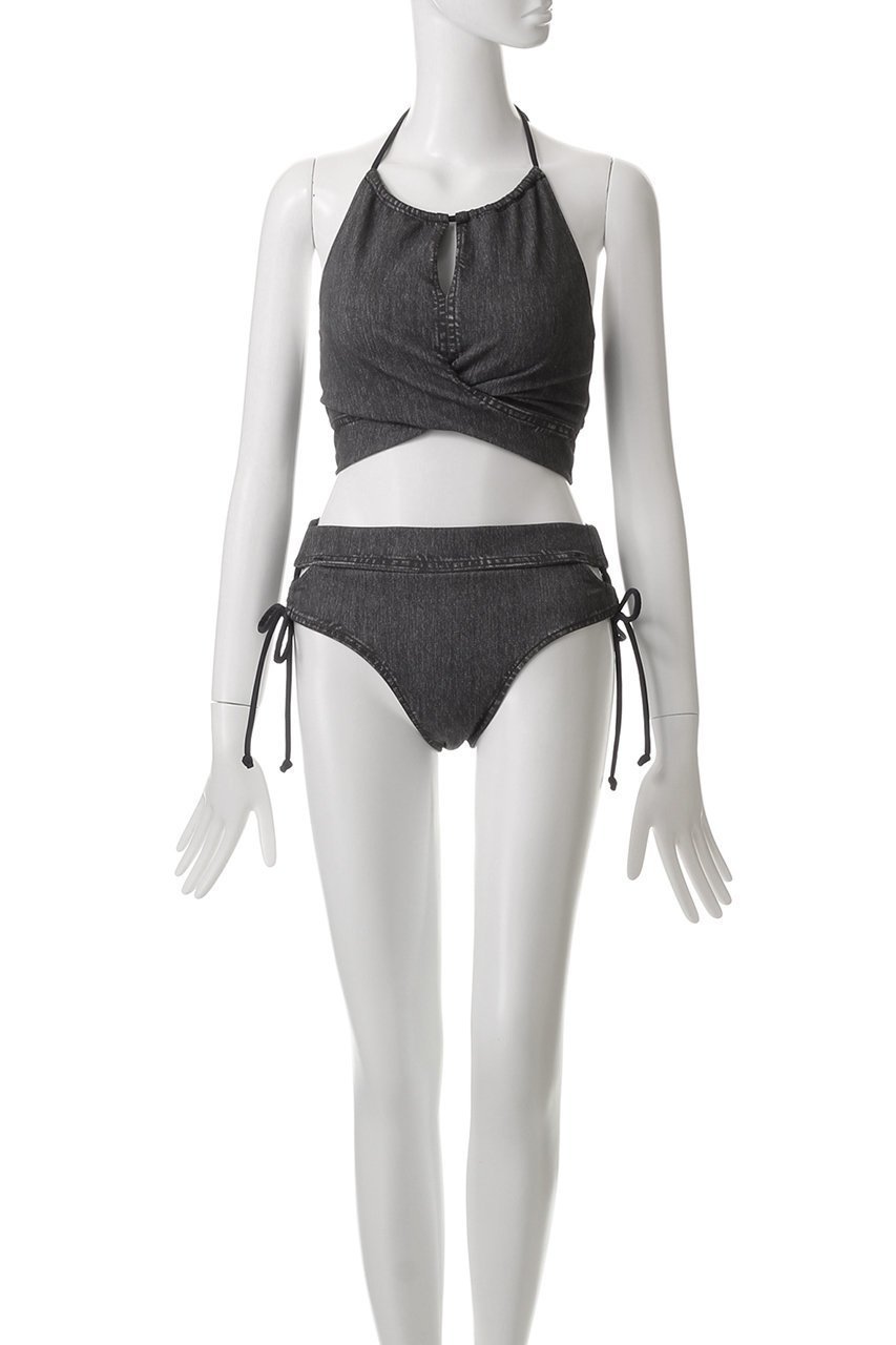 【レイール/Reir】の【San-ai Resort】ハイネックノンワイヤービキニ 人気、トレンドファッション・服の通販 founy(ファニー) 　ファッション　Fashion　レディースファッション　Fashion for Women　水着　Swimwear　レディース水着・ビーチウェア　Swimwear & Beachwear　クール　Cool, Chic　ショーツ　Shorts, Short Pants　スポーツ　Sports, Activewear　スリット　Slit, Slit Detail　デコルテ　Décolleté, Neckline　デニム　Denim, Jeans Material　ハイネック　High Neck, Mock Neck　プリント　Print, Printed Pattern　リボン　Ribbon, Bow　リラックス　Relax, Relaxed Fit　ワイヤー　Wire, Wired Bra　人気　Popular, Best Seller　水着　Swimsuit, Swimwear　other-2|ID: prp329100004956769 ipo3291000000037193603