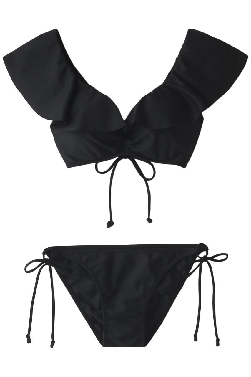 【レイール/Reir】の【San-ai Resort】楽盛りフリル水着 ワイヤービキニ インテリア・キッズ・メンズ・レディースファッション・服の通販 founy(ファニー) 　ファッション　Fashion　レディースファッション　Fashion for Women　水着　Swimwear　レディース水着・ビーチウェア　Swimwear & Beachwear　アンダー　Underwear Essentials　スポーツ　Sports, Activewear　デコルテ　Décolleté, Neckline　ビキニ　Bikini, Two-Piece Swimsuit　フェミニン　Feminine, Girly　フリル　Frill, Ruffle　レース　Lace, Lace Fabric　ワイヤー　Wire, Wired Bra　水着　Swimsuit, Swimwear　ブラック|ID: prp329100004956785 ipo3291000000037193766