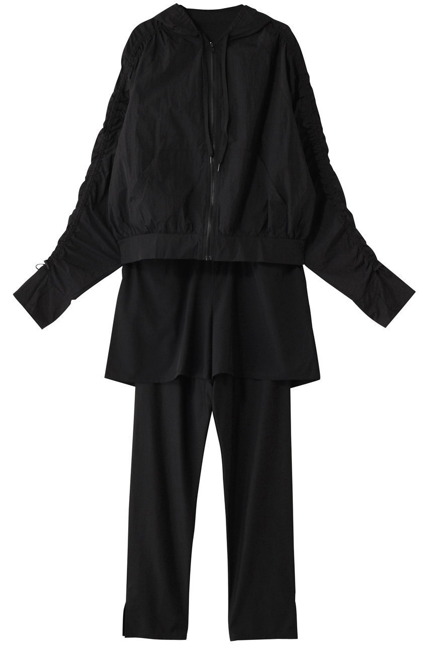 【レイール/Reir】の【BeachQueen】ショートラッシュパーカー付きリブタンキニ水着+レギンス付き5点セット インテリア・キッズ・メンズ・レディースファッション・服の通販 founy(ファニー) 　ファッション　Fashion　レディースファッション　Fashion for Women　水着　Swimwear　レディース水着・ビーチウェア　Swimwear & Beachwear　アウトドア　Outdoor Clothing　インナー　Innerwear　ショーツ　Shorts, Short Pants　ショート　Short, Short Length　スポーツ　Sports, Activewear　レギンス　Leggings, Stretch Pants　夏　Summer　旅行　Travel　水着　Swimsuit, Swimwear　ブラック|ID: prp329100004956805 ipo3291000000037193906