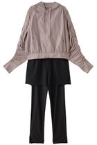 【レイール/Reir】の【BeachQueen】ショートラッシュパーカー付きリブタンキニ水着+レギンス付き5点セット ピンクベージュ|ID: prp329100004956805 ipo3291000000037193907