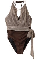 【レイール/Reir】のLame Pleatsビキニセット ブラウン|ID: prp329100004956813 ipo3291000000037193975